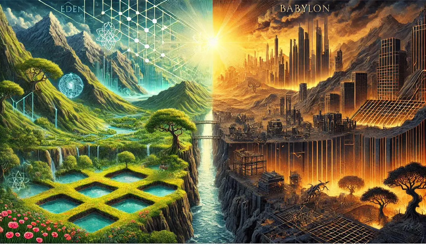 Eden versus Babylon - Two possible futures for artificial intelligence