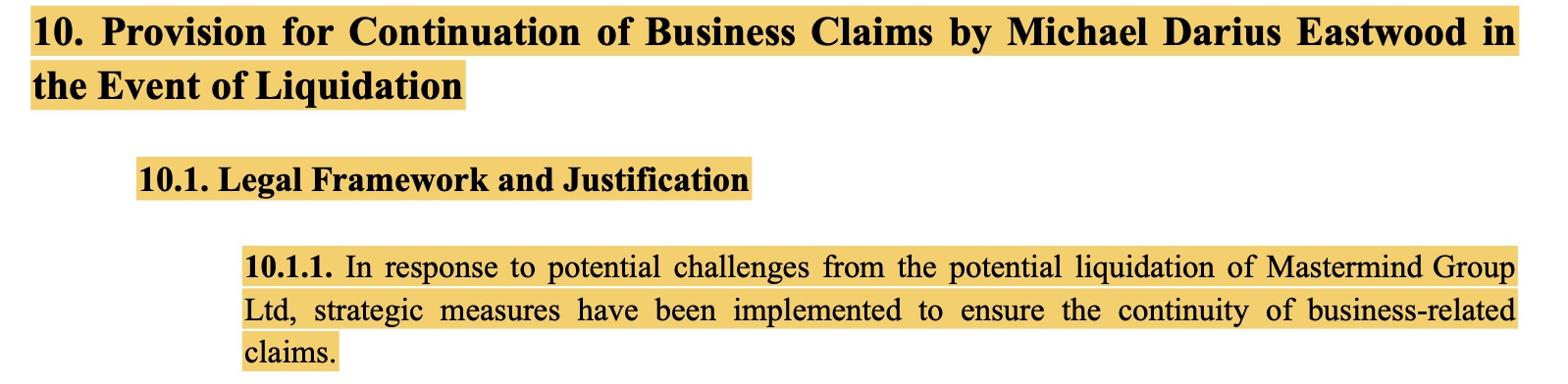 Defence §10.7.3: Harassment Warning Admission